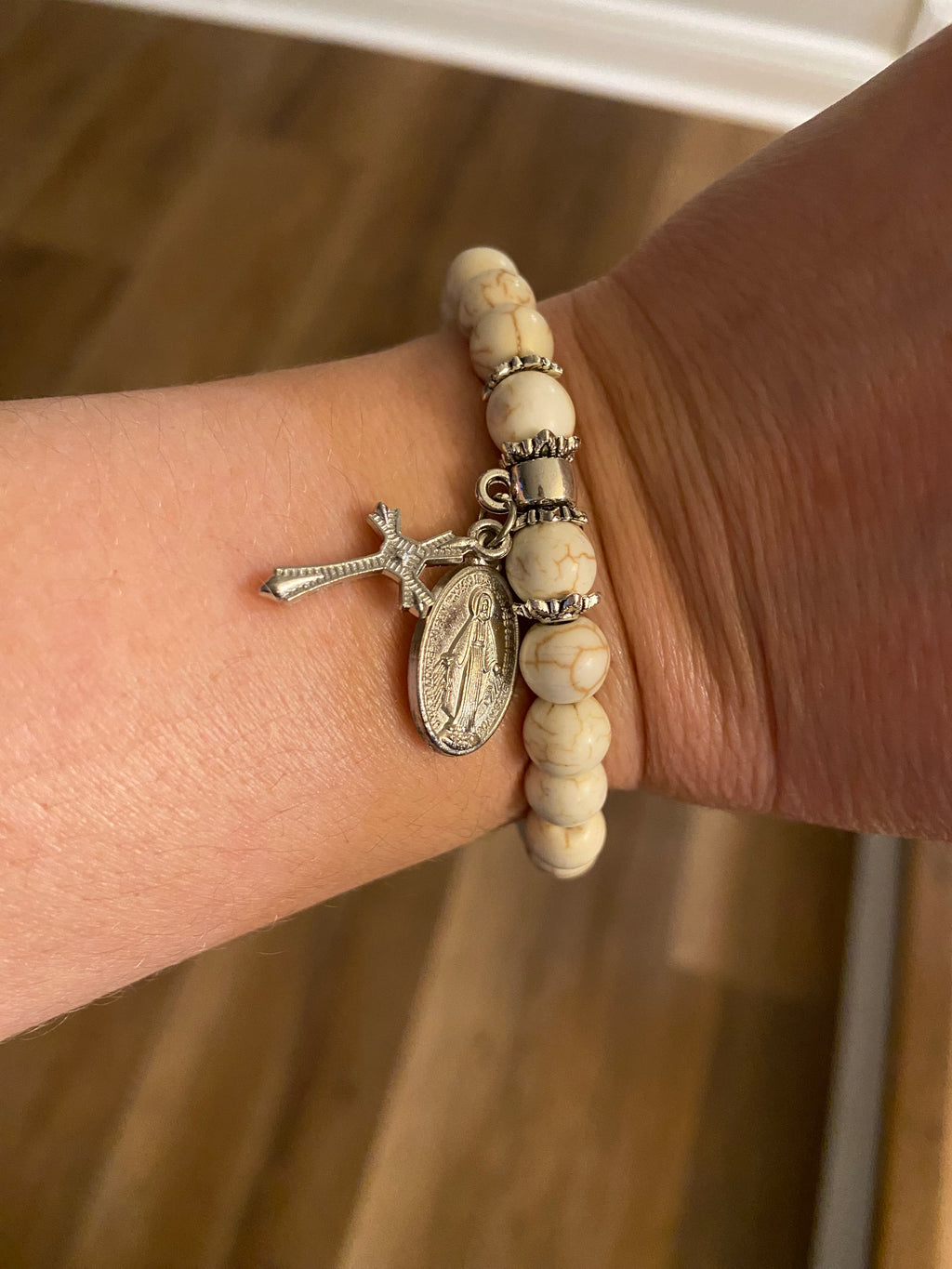 Miraculous Medal stretch bracelet