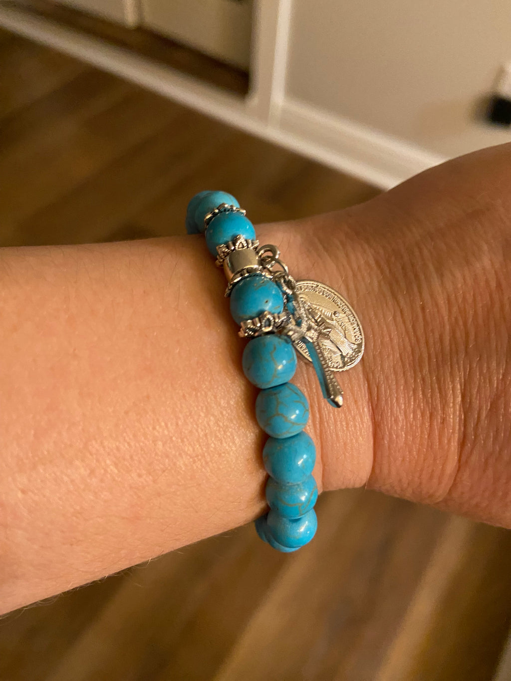 Miraculous Medal stretch bracelet