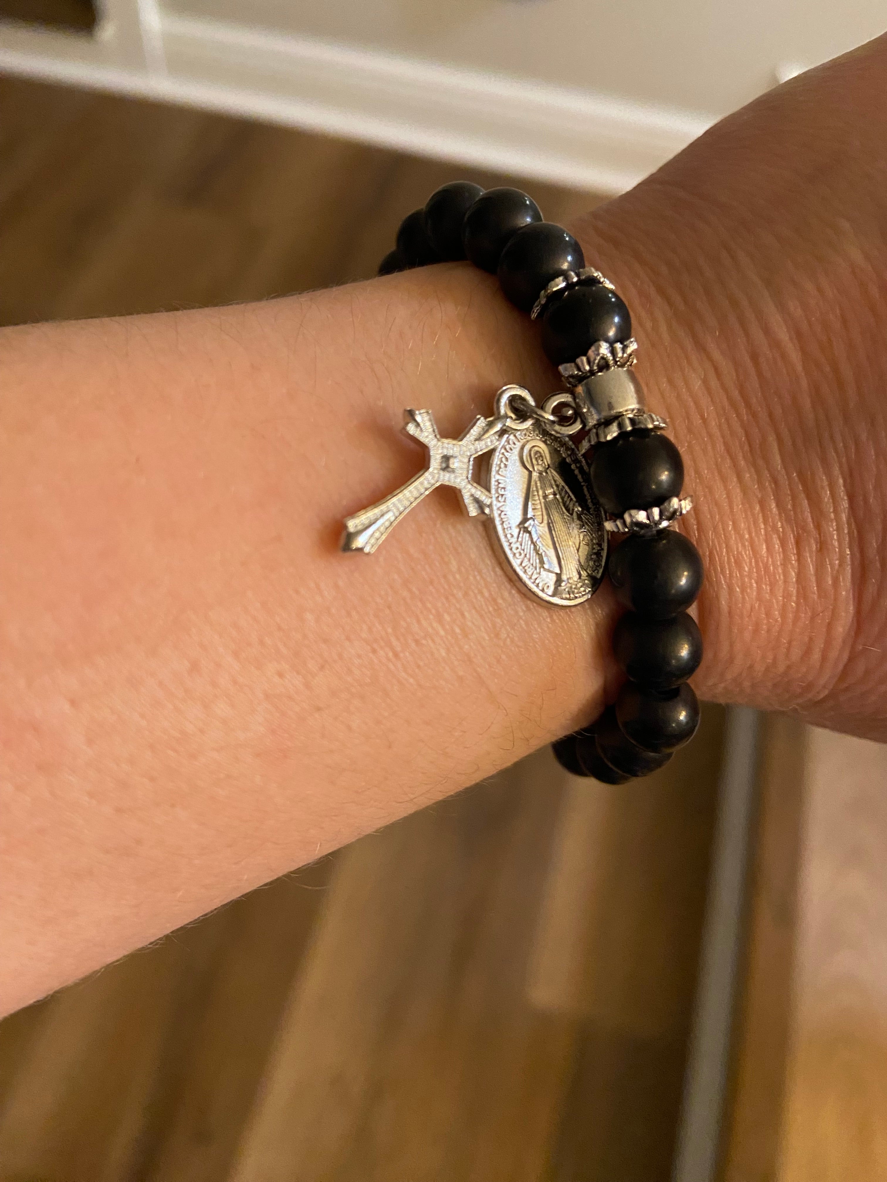 Miraculous Medal stretch bracelet