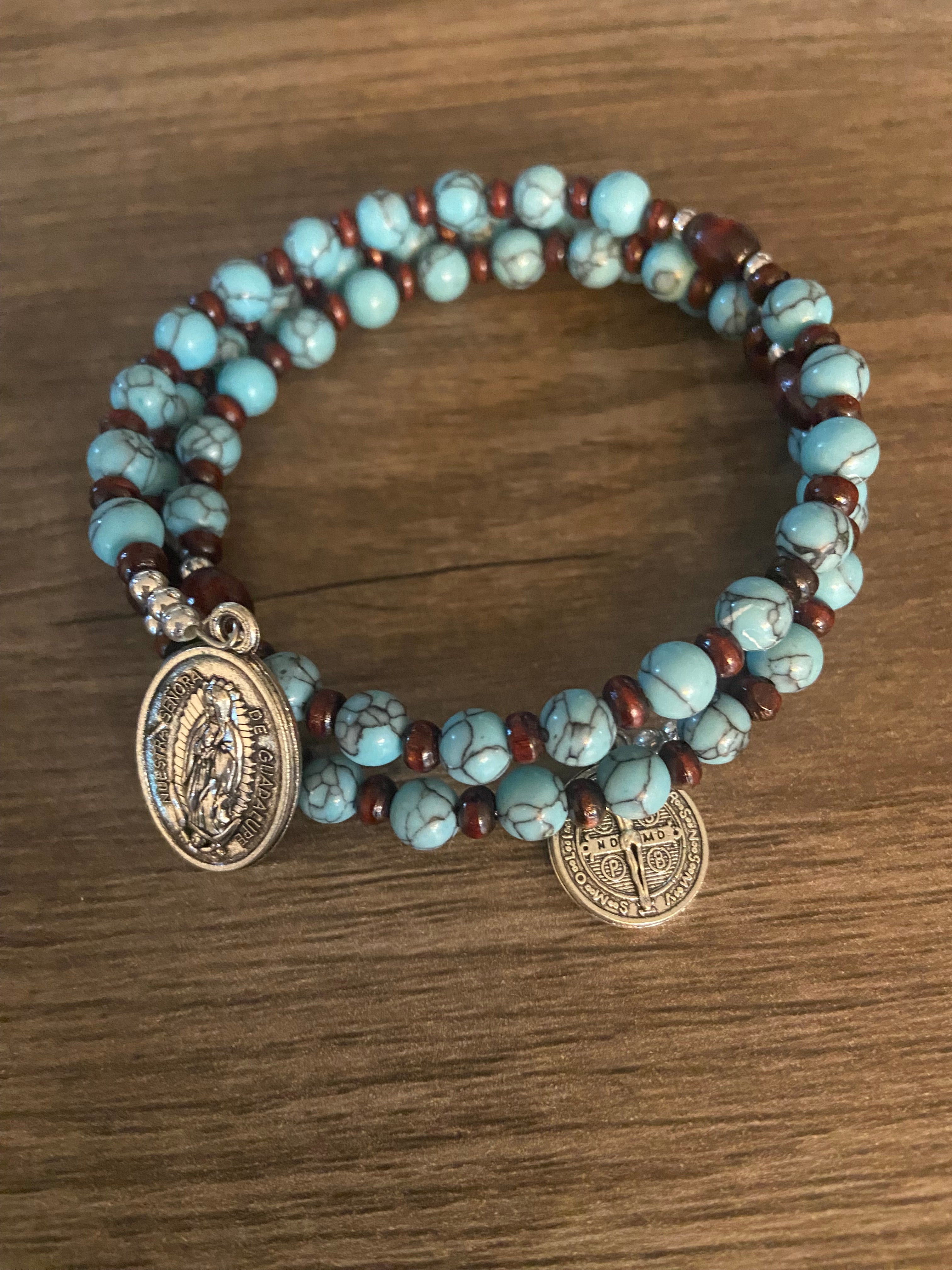 Our Lady of Guadalupe rosary bracelet