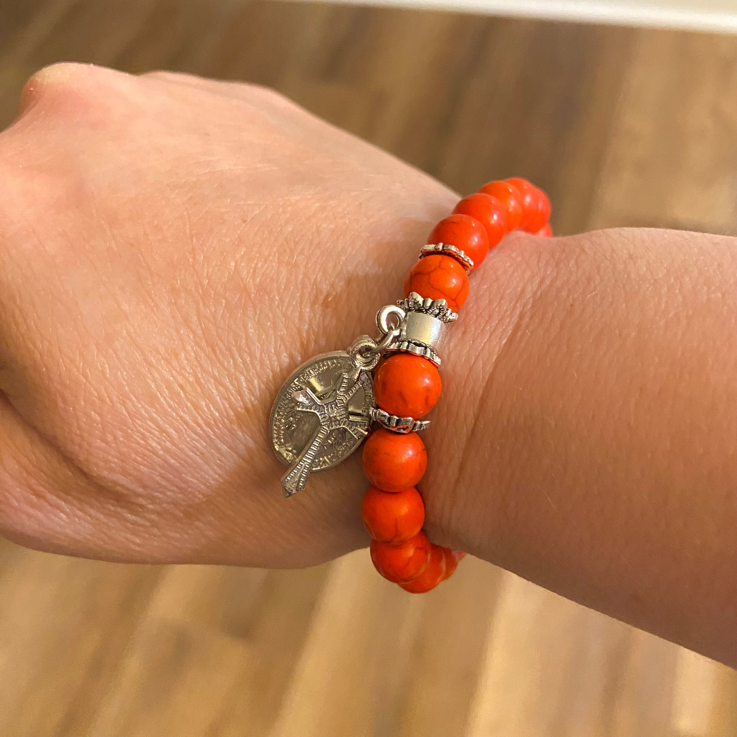 Miraculous Medal stretch bracelet